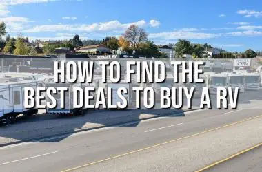 How to find the best deals to buy a RV